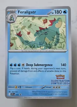 Feraligatr - 213 (Illustration Contest 2024) Scarlet & Violet Promo Pokemon - Image 1