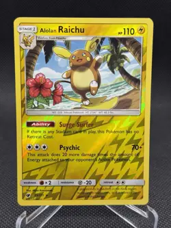 Alolan Raichu 31/111 Reverse Holo Rare Crimson Invasion Pokemon Card - Image 1