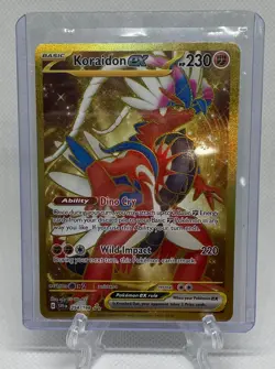 Pokemon Scarlet & Violet Base Koraidon EX Gold Hyper Rare Full Art 254/198 - Image 3