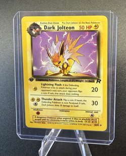 1999-2000 Pokemon Dark Jolteon 1st Edition 38/82 LP - Image 1