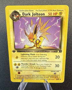 1999-2000 Pokemon Dark Jolteon 1st Edition 38/82 LP - Image 2