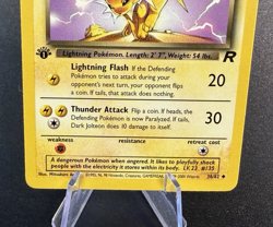 1999-2000 Pokemon Dark Jolteon 1st Edition 38/82 LP - Image 3