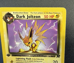 1999-2000 Pokemon Dark Jolteon 1st Edition 38/82 LP - Image 5