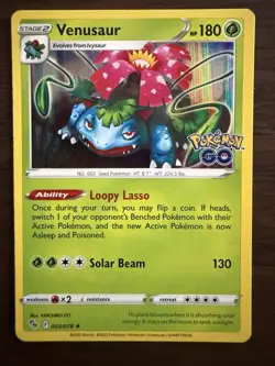 Venusaur - Pokemon GO - 003/078 - Holo Rare - Near Mint - Image 1