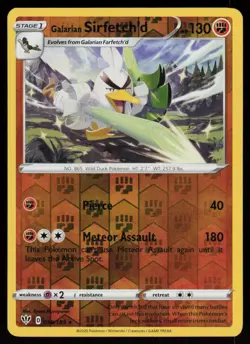 Galarian Sirfetch'd 098/189 Rare Darkness Ablaze Pokemon Reverse Holo LP - Image 1