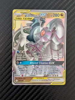 Pokemon TCG Arceus & Dialga & Palkia GX 156/236 Cosmic Eclipse Nm - Image 1