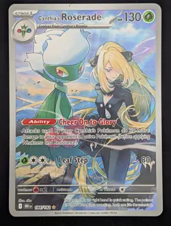 Cynthia's Roserade (184/182) SV10: Destined Rivals Pokemon NM - Image 1