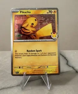 Pikachu 051/162 Pokemon Day 2026 - Anniversary Stamped NM - Image 1