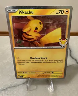 Pikachu 051/162 Pokemon Day 2026 - Anniversary Stamped NM - Image 2