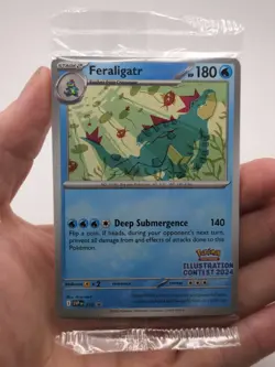 *SEALED* - Pokemon TCG Illustration Contest 2024 Promo Pack Feraligatr 213 - Image 1