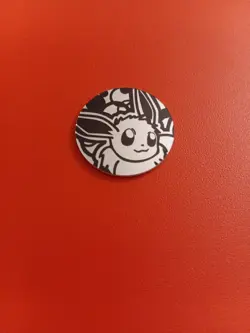 1999 Pokemon Eevee Coin / Token– TCG Theme Deck Wotc Near Mint - Image 1