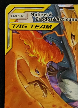 2019 Pokemon Hidden Fates Moltres & Zapdos & Articuno Tag Team GX #44/68 EX-NM - Image 2