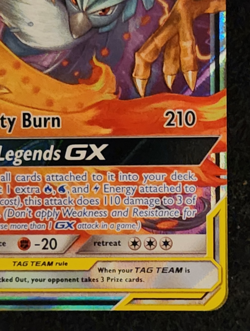 2019 Pokemon Hidden Fates Moltres & Zapdos & Articuno Tag Team GX #44/68 EX-NM - Image 4