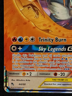 2019 Pokemon Hidden Fates Moltres & Zapdos & Articuno Tag Team GX #44/68 EX-NM - Image 5