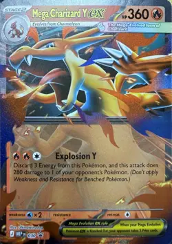 Mega Charizard Y ex - 030 030 Holo P ME: Mega Evolution Promo Pokemon NM - Image 1