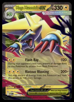 Mega Manectric ex 050/132 Double Rare Mega Evolution Pokemon NM - Image 1