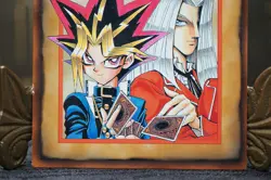 Yugioh - Japanese - Booster rule card Yugi Muto Maximillion Pegasus - Image 4
