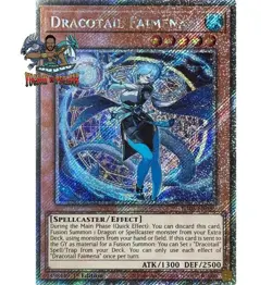 Yugioh! 1x Dracotail Faimena RA05-EN035 Platinum Secret Rare 1st Ed NM - Image 1