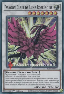 Yu-Gi-Oh! Dragon Clair de Lune Rose Noire : SR RA03-FR038 - Image 1