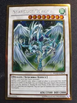 Yu-Gi-Oh! PGLD-EN076 Stardust Dragon Gold Rare NM - Image 1