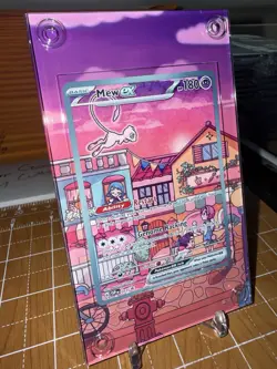 Mew ex 053 Sv: Scarlet & Violet Promo Extended Artwork Case Display - Image 1