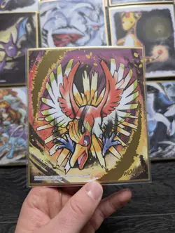 Pokemon Shikishi Art Part 2 Complete Set! Ho-oh and Lugia! - Image 2