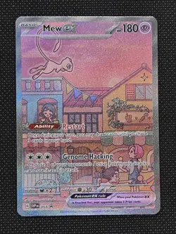 Mew ex SVP 053 Pokemon TCG Scarlet Violet 151 Black Star Promo Full Art #53 - Image 1