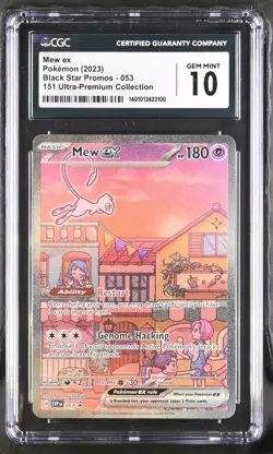 Mew ex CGC 10 2023 Black Star Promos #053 - Image 1