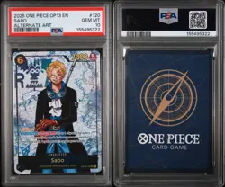 2025 One Piece Op13 EN Sabo #120 ALTERNATIVE ART PSA 10 - Image 3