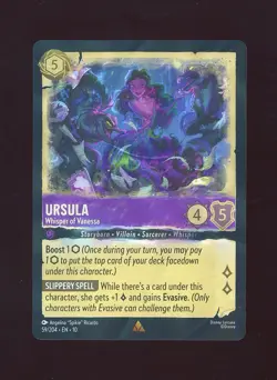 [NM] Holofoil Ursula Whisper of Vanessa 59/204 • EN • 10 Disney Lorcana - Image 1