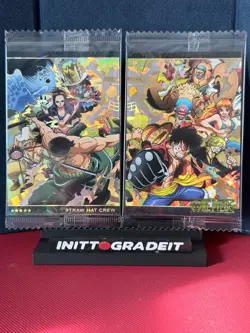 One Piece Itajaga Wafer Cards Straw Hats Luffy No 10 SEC Japanese Sealed NM - Image 1