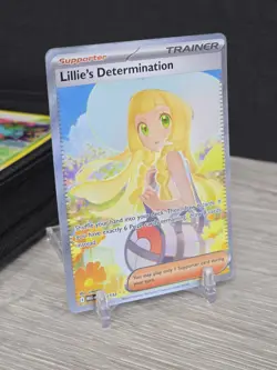 Pokemon Card Lillie's Determination Full Art Holo Trainer 184/132 Mega Evolution - Image 1