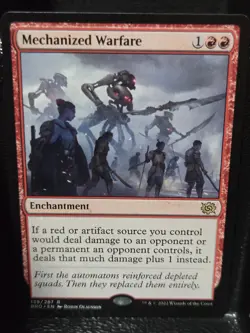 Mechanized Warfare 139 Rare The Brothers' War Magic: The Gathering LP - Image 1