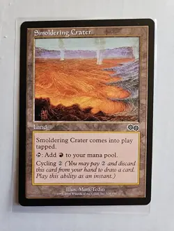 Smoldering Crater - Urza's Saga - LP - MTG Magic - Common - Land - Image 1