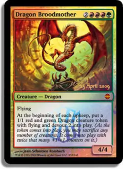 Dragon Broodmother - Foil - Prerelease Promo Light Play, English Magic the Gathe - Image 1