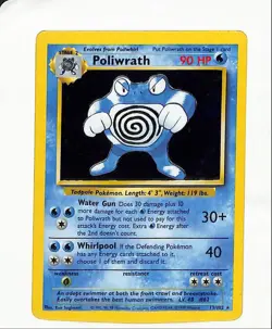 Pokemon TCG Poliwrath Base Set 13/102 Holo Unlimited Holo Rare - Image 1