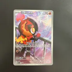 Pokemon TCG Charcadet Black Star Promo Phantasmal Flames 22 NM - Image 1