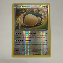 Snorlax 77/124 Fates Collide Reverse Holo Rare English Pokemon TCG - Image 1