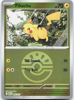 Pikachu (Friend Ball) 055/217 Holo Ascended Heroes Pokemon Reverse Holo NM/M - Image 1
