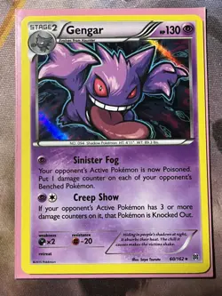 Pokemon TCG Gengar Breakthrough 60/162 Stage 2 NM-LP - Image 1