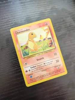 Pokemon TCG Base Set Charmander 46/102 Common LP - Image 2