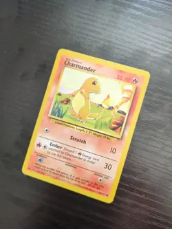Pokemon TCG Base Set Charmander 46/102 Common LP - Image 3