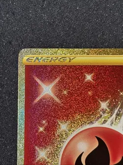 Pokemon TCG Fire Energy Fusion Strike 284/264 Holo Secret Rare - Image 2