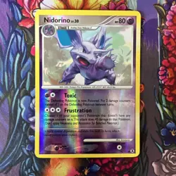 Nidorino - 74/111 LV30 DP Rising Rivals Pokemon Reverse Holo Foil LP - Image 1
