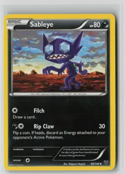 Sableye 68/146 Uncommon XY Pokemon MP - Image 1