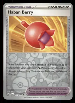 Haban Berry SV: Prismatic Evolutions #111/131 Common Reverse Holo Pokemon NM - Image 1