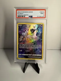 PSA 9 MEW #GG10 SWORD AND SHIELD CROWN ZENITH POKEMON - Image 1
