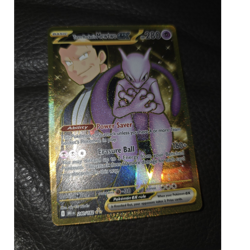Pokemon Team Rocket's Mewtwo ex 240/182 SV10 Hyper Rare Full Art Holo 280 HP - Image 1