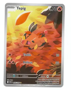 Tepig 096/086 Sv: White Flare Holo Pokemon TCG - NM - Image 1