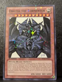Obelisk the Tormentor (Starfoil) BP01-EN021 1st Edition VLP/NM - Image 1